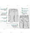 Pantalón bermuda bielástico para Policía Local