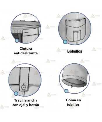 Pantalón bielástico de entretiempo para Policía