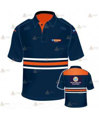 Polo de manga corta para Protección Civil de Castilla la Mancha