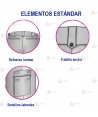 Pantalón bermuda bielástico de mujer para Policía Local