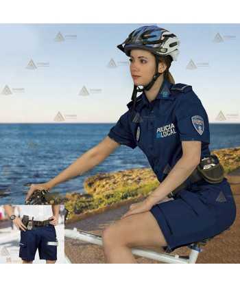 Pantalón bermuda bielástico de mujer para Policía Local