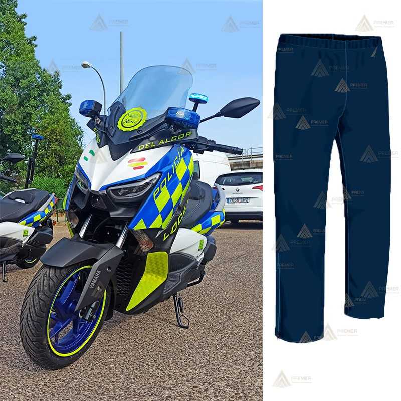 Cubre pantalón impermeable de motorista para Policía Local
