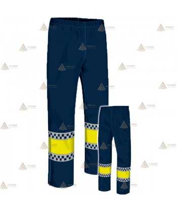 Cubre pantalón impermeable de motorista para Policía Local