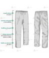 Cubre pantalón impermeable de motorista para Policía Local