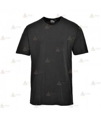 Camiseta térmica económica de manga corta color negro