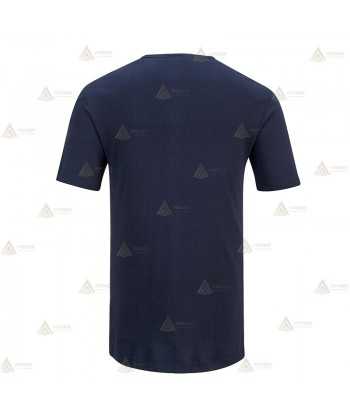 Camiseta térmica económica de manga corta color azul marino