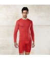 Camiseta térmica de manga larga color rojo