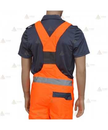 Peto alta visibilidad bicolor acolchado e impermeable para Protección Civil