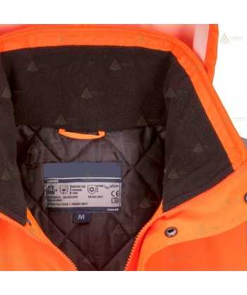 Cazadora piloto bicolor alta visibilidad acolchada e impermeable para protección Civil
