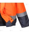 Cazadora piloto bicolor alta visibilidad acolchada e impermeable para protección Civil