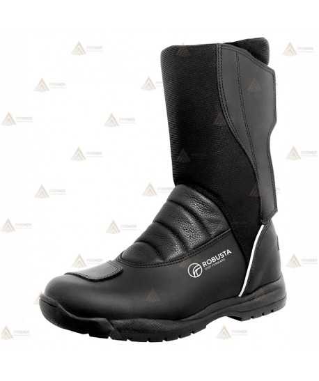 Botas de motorista  para policía con tejido elástico en la caña