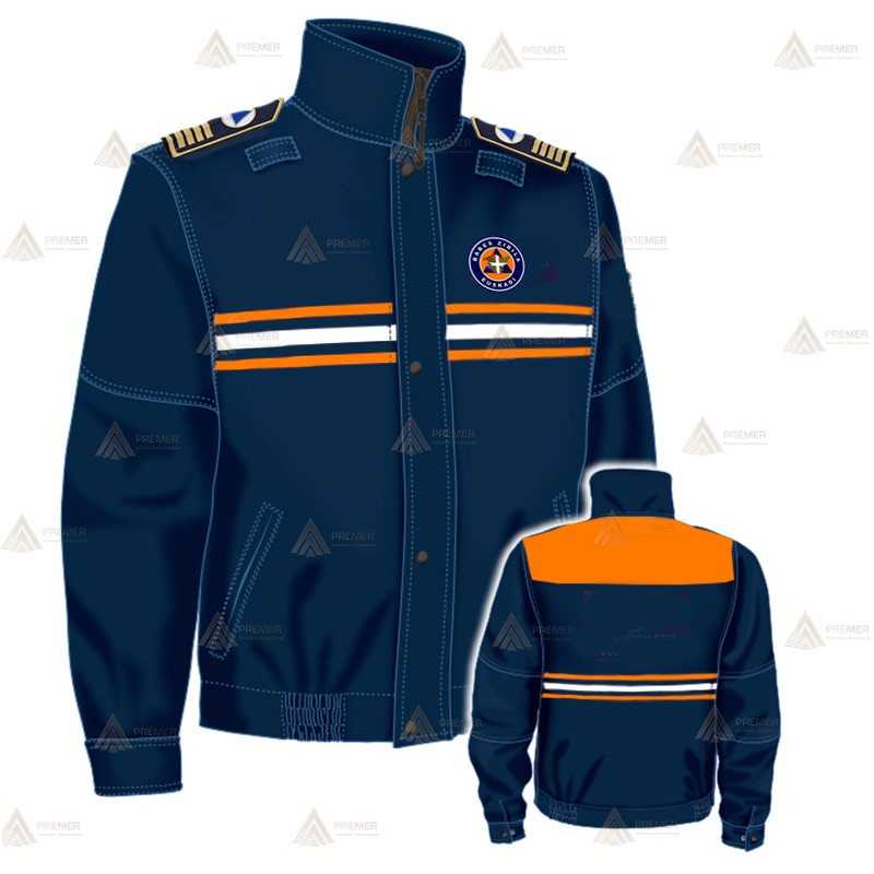 Cazadora softshell bicolor con membrana PTFE para Protección Civil