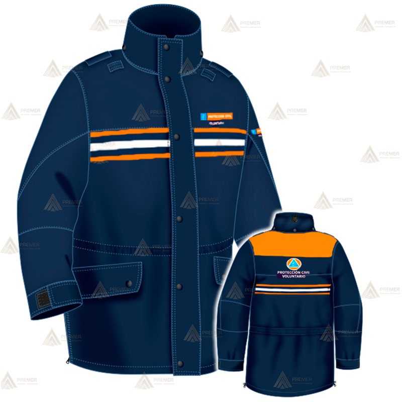 Parka con membrana PTFE para Protección Civil de Castilla la Mancha