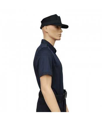 Polo monocolor de manga corta color azul marino para Policía