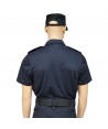 Polo monocolor de manga corta color azul marino para Policía