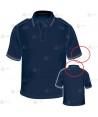 Polo mono color de manga corta con damero para Policía