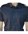 Polo mono color de manga corta para Policía simula una camisa