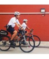 Polo color blanco de manga corta para Policía simula una camisa