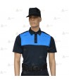 Polo bicolor, transpirable de manga corta para Policía
