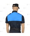 Polo bicolor, transpirable de manga corta para Policía