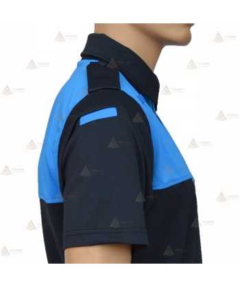 Polo bicolor, transpirable de manga corta para Policía