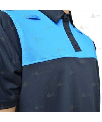Polo bicolor, transpirable de manga corta para Policía
