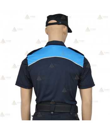 Polo bicolor de manga corta para Policía Local de Galicia
