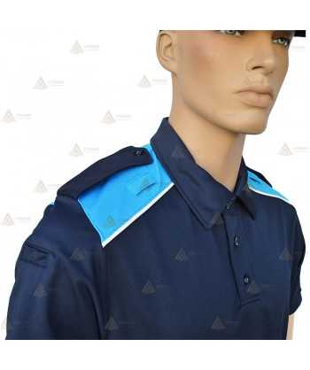 Polo bicolor de manga corta para Policía Local de Galicia