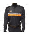 Jersey softshell con cinta damero reflectante para Protección Civil