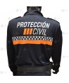 Jersey softshell con cinta damero reflectante para Protección Civil