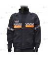 Cazadora softshell PTFE con damero para Protección Civil