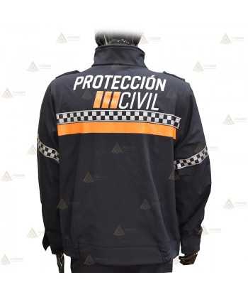 Cazadora softshell PTFE con damero para Protección Civil
