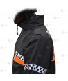 Cazadora softshell PTFE con damero para Protección Civil