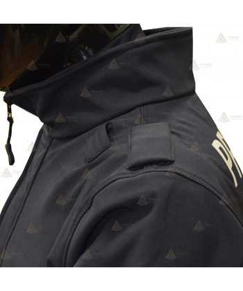 Cazadora softshell PTFE con damero para Protección Civil