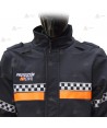 Cazadora softshell PTFE con damero para Protección Civil