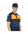 Polo bicolor de manga corta para Protección Civil