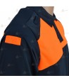 Polo bicolor de manga corta para Protección Civil