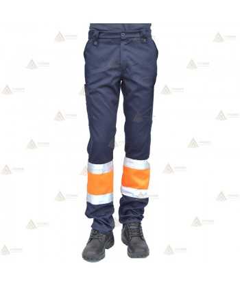 Pantalón bicolor con cinta reflectante  para Protección Civil
