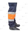 Pantalón bicolor con cinta reflectante  para Protección Civil