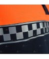Polo bicolor de manga corta con damero para Protección Civil