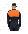 Polo bicolor de manga larga para Protección Civil
