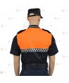 Polo de manga corta con damero reflectante para Protección Civil