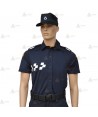 Polo monocolor de manga corta con cinta damero para Protección Civil