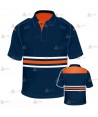 Polo de manga corta con cintas reflectantes para Protección Civil