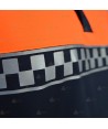 Polo bicolor de manga larga con damero para Protección Civil