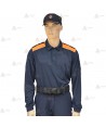 Polo térmico bicolor de manga larga para Protección Civil