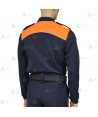 Polo térmico bicolor de manga larga para Protección Civil