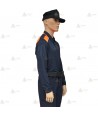 Polo térmico bicolor de manga larga para Protección Civil