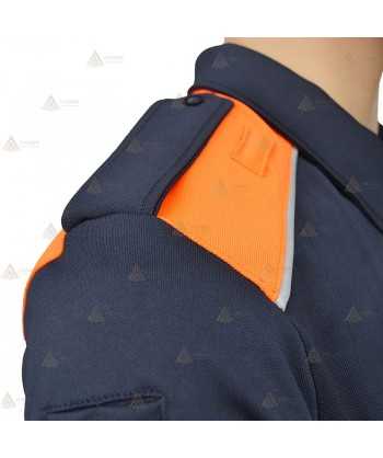 Polo térmico bicolor de manga larga para Protección Civil