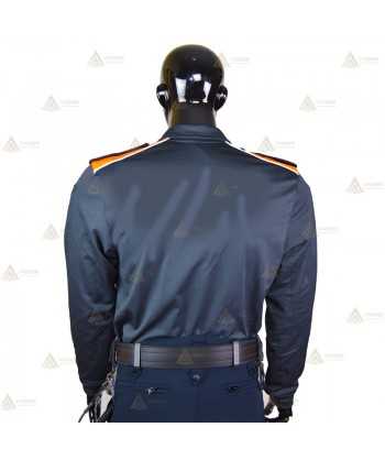 Polo bicolor de manga larga para Protección Civil